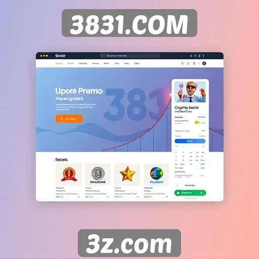 Interface do usuário no site 3831.COM
